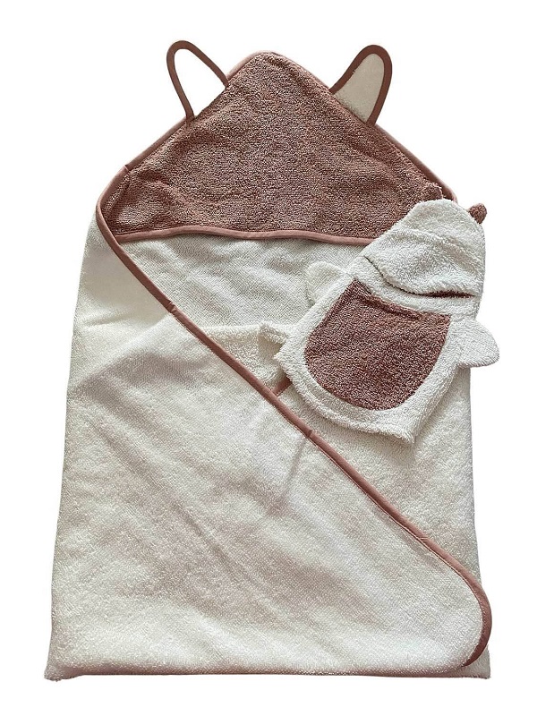 Prem dětská froté osuška s kapucí balení oranžové