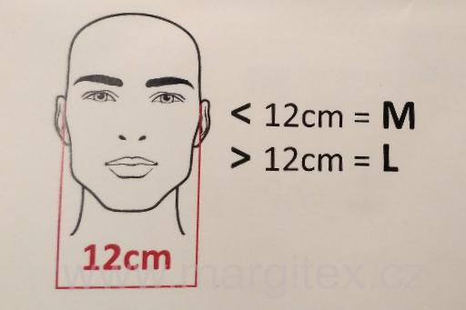 Aries látková rouška Bílá velikost L