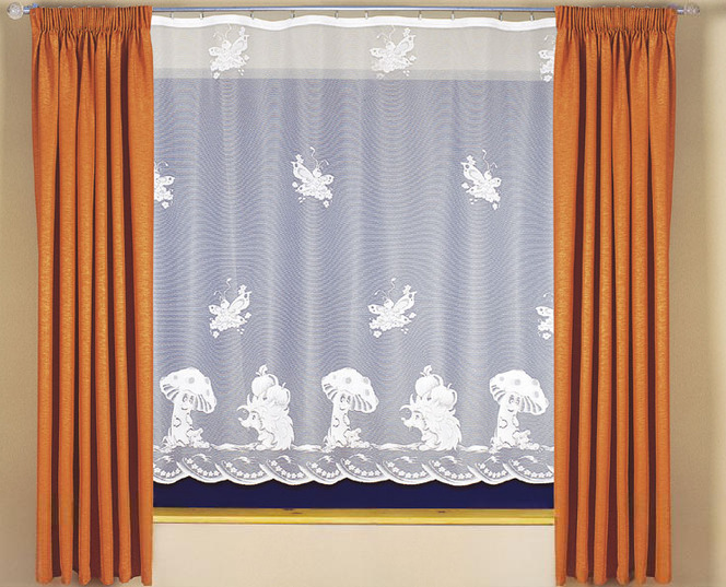 Záclona Ježeček v.150, š. 2,2 m