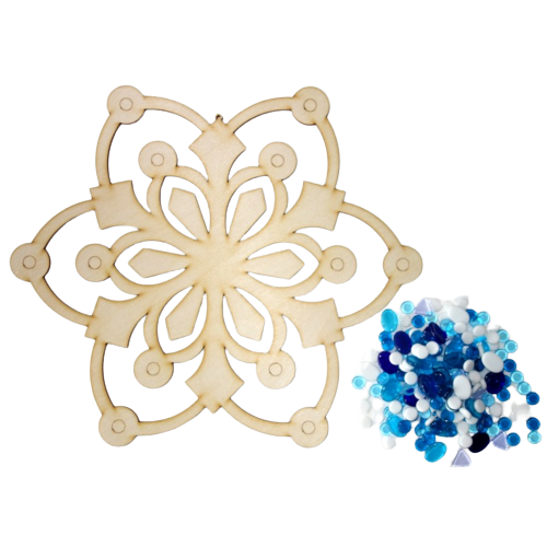 Kreativní sada Vločka modrá