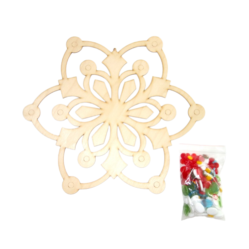 Kreativní sada Vločka červená