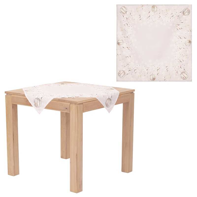 Vánoční ubrus Šedé koule 80x80 cm