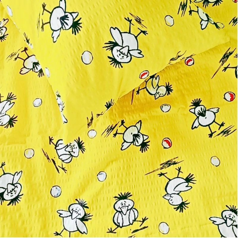 Margitex povlečení Loskuták žlutý krep 90x135, 40x60 cm 2.jakost