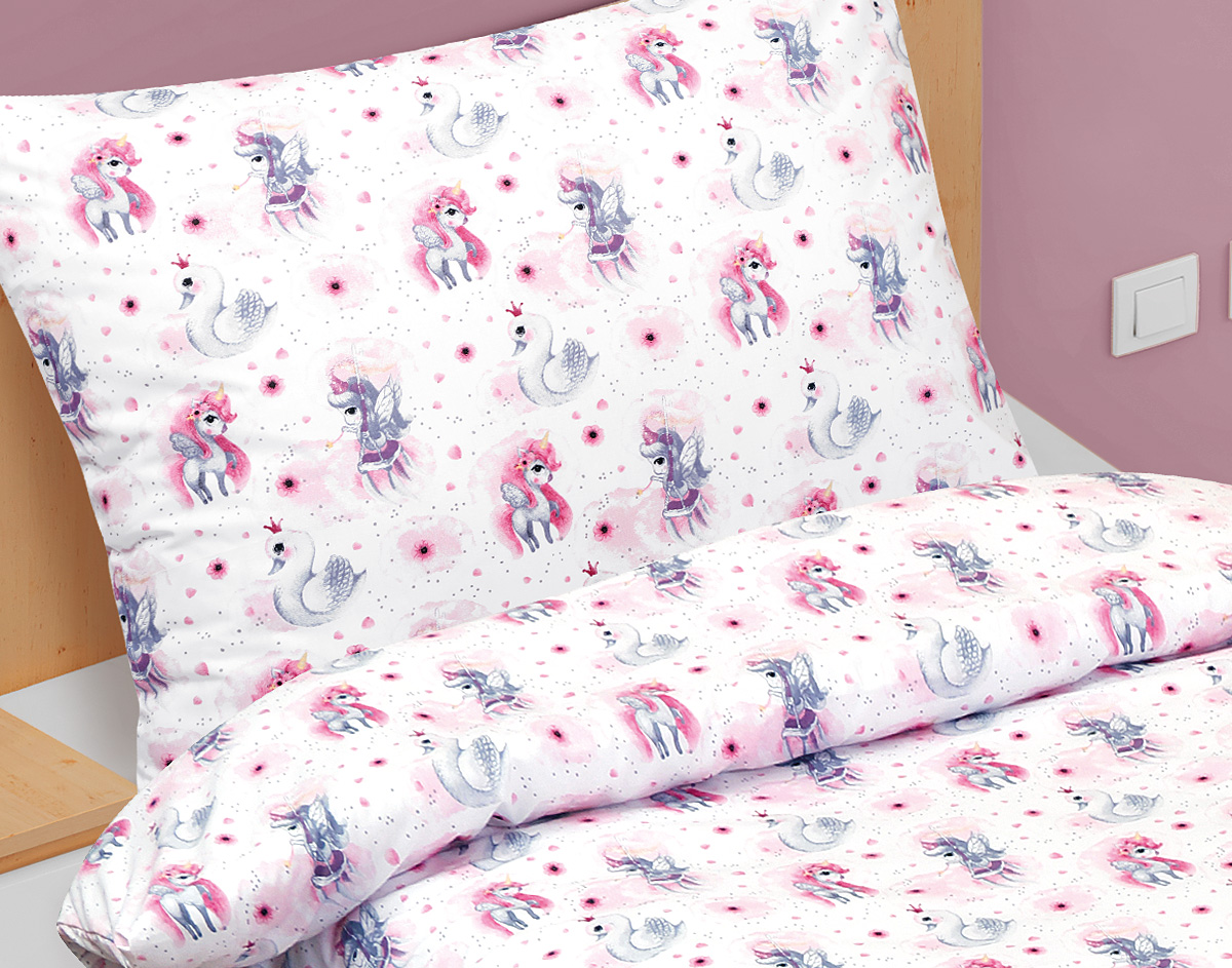 Bellatex povlečení Jednorožec bavlna 140x200, 70x90 cm