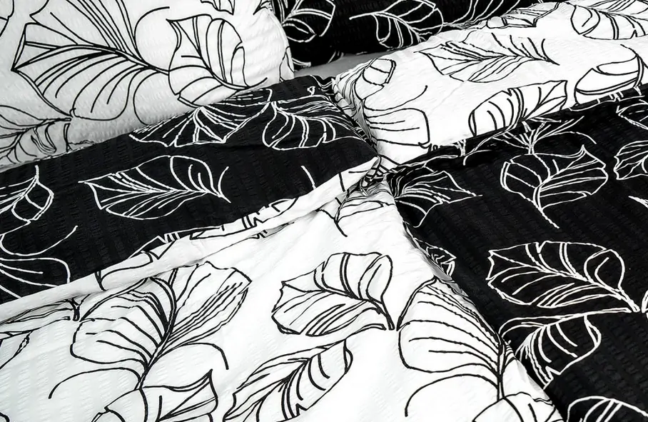 Stanex povlečení Listy krep 140x220,70x90 cm
