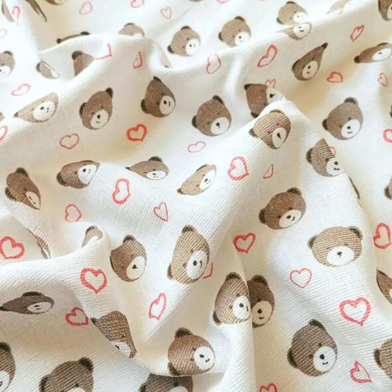 Prem bavlněná plena Zoo růžové 70x70 cm, 4 ks