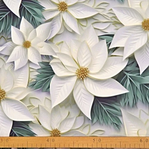 Vánoční ubrus Růže bílá 40x120 cm