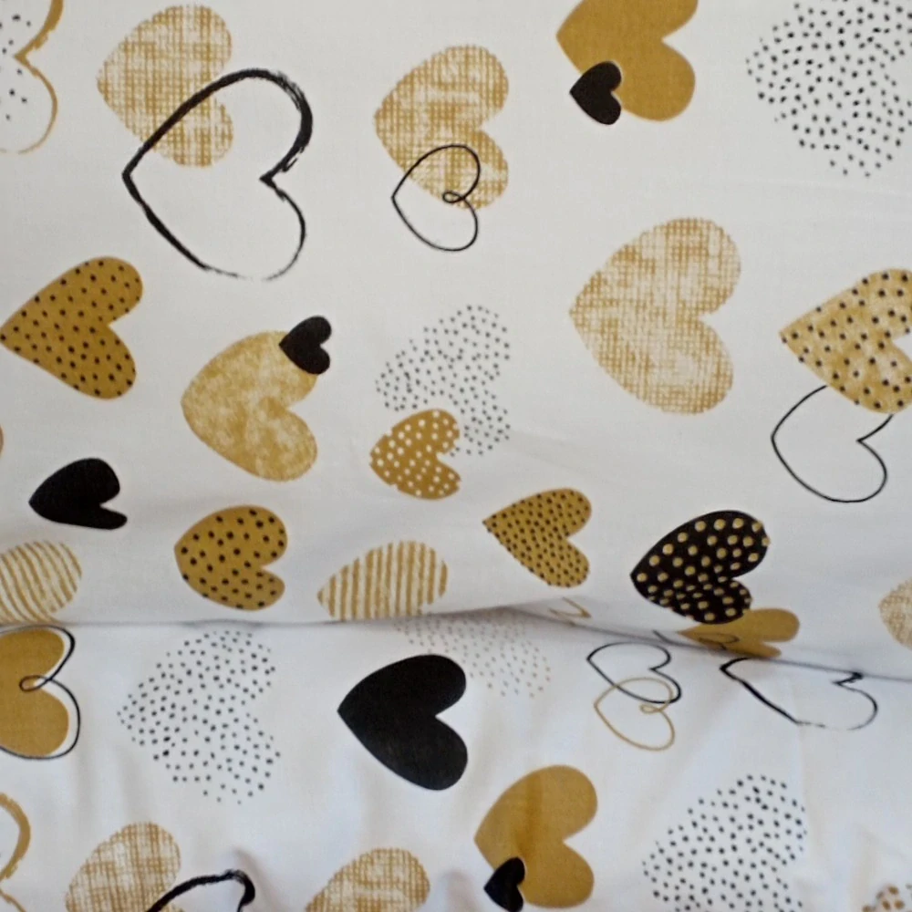 Bellatex povlečení Srdce bavlna 140x200, 70x90 cm