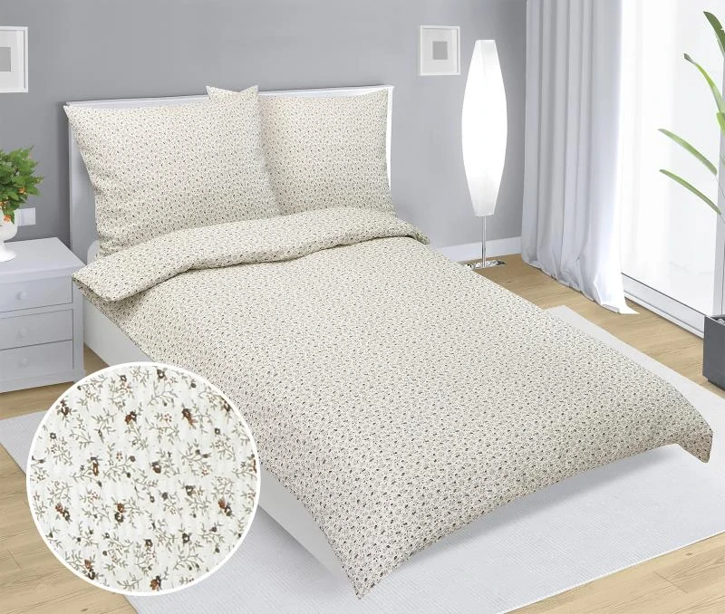 Bellatex povlečení Kvíteček krep 140x200, 70x90 cm