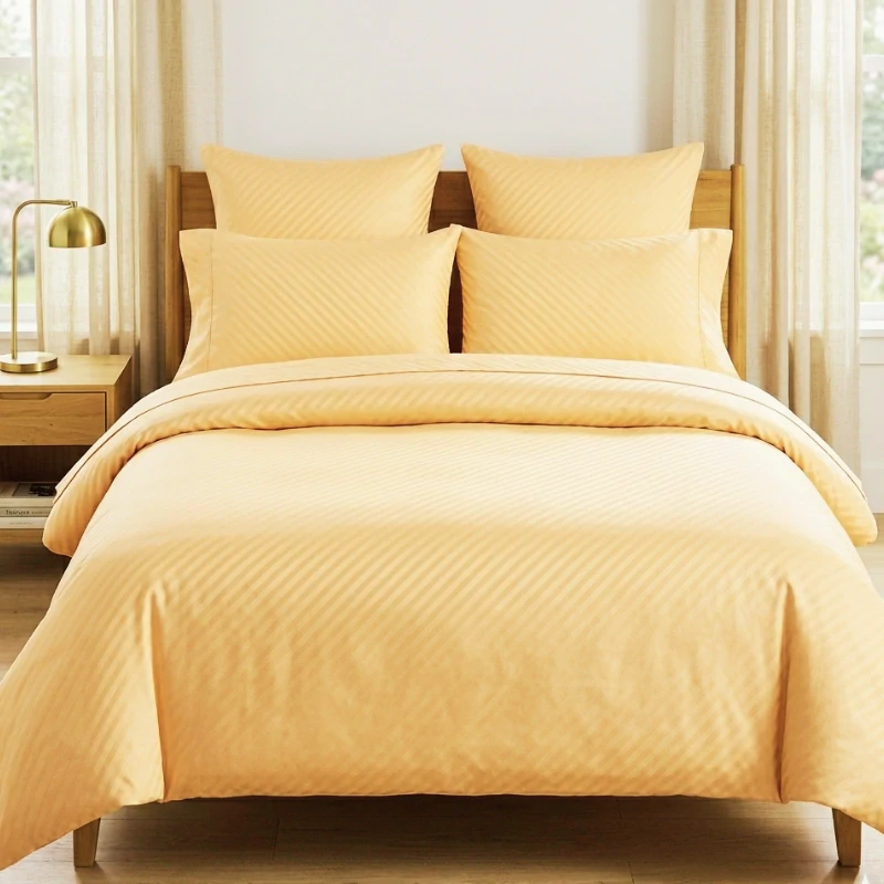 Margitex povlečení Diagonála lososová damašek 140x200, 70x90 cm