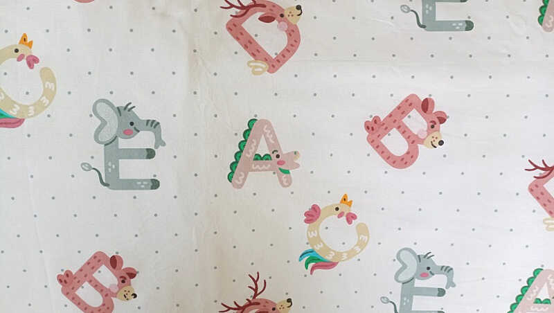 Margitex povlečení Abeceda bavlna 90x135, 40x60 cm