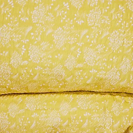 Tibex povlečení Jasmín žlutý krep 140x200, 70x90 cm