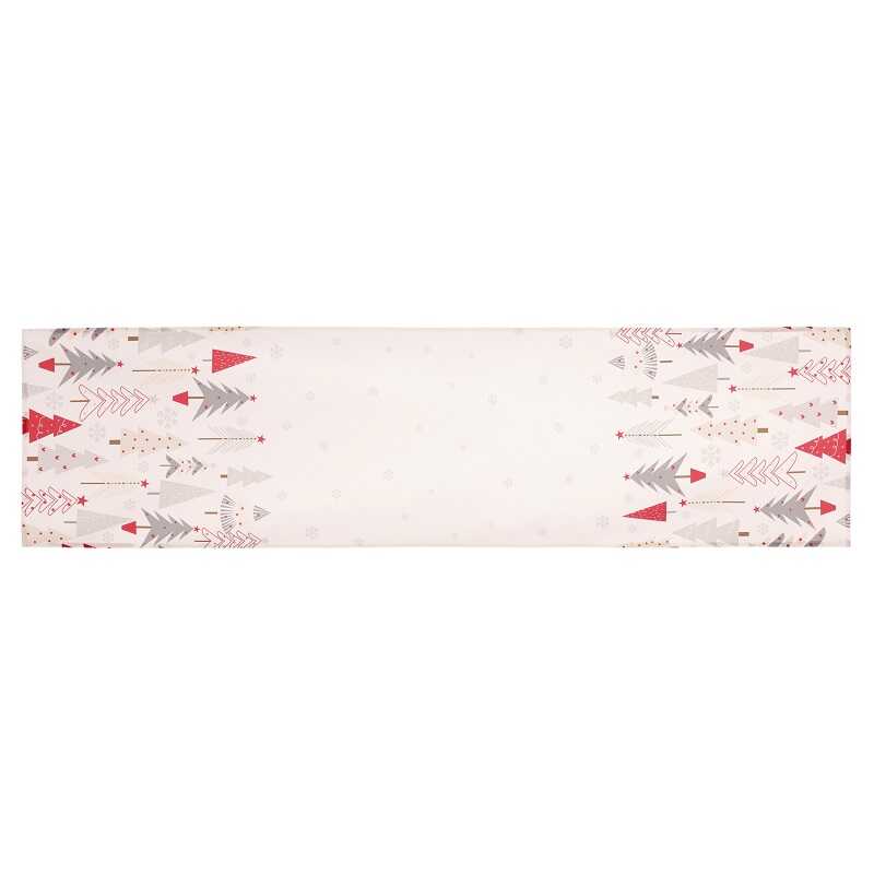 Vánoční ubrus Stromky 40x150 cm