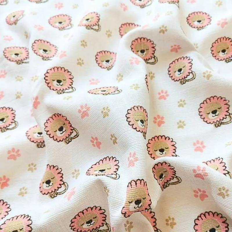 Prem bavlněná plena Zoo růžové 70x70 cm, 4 ks