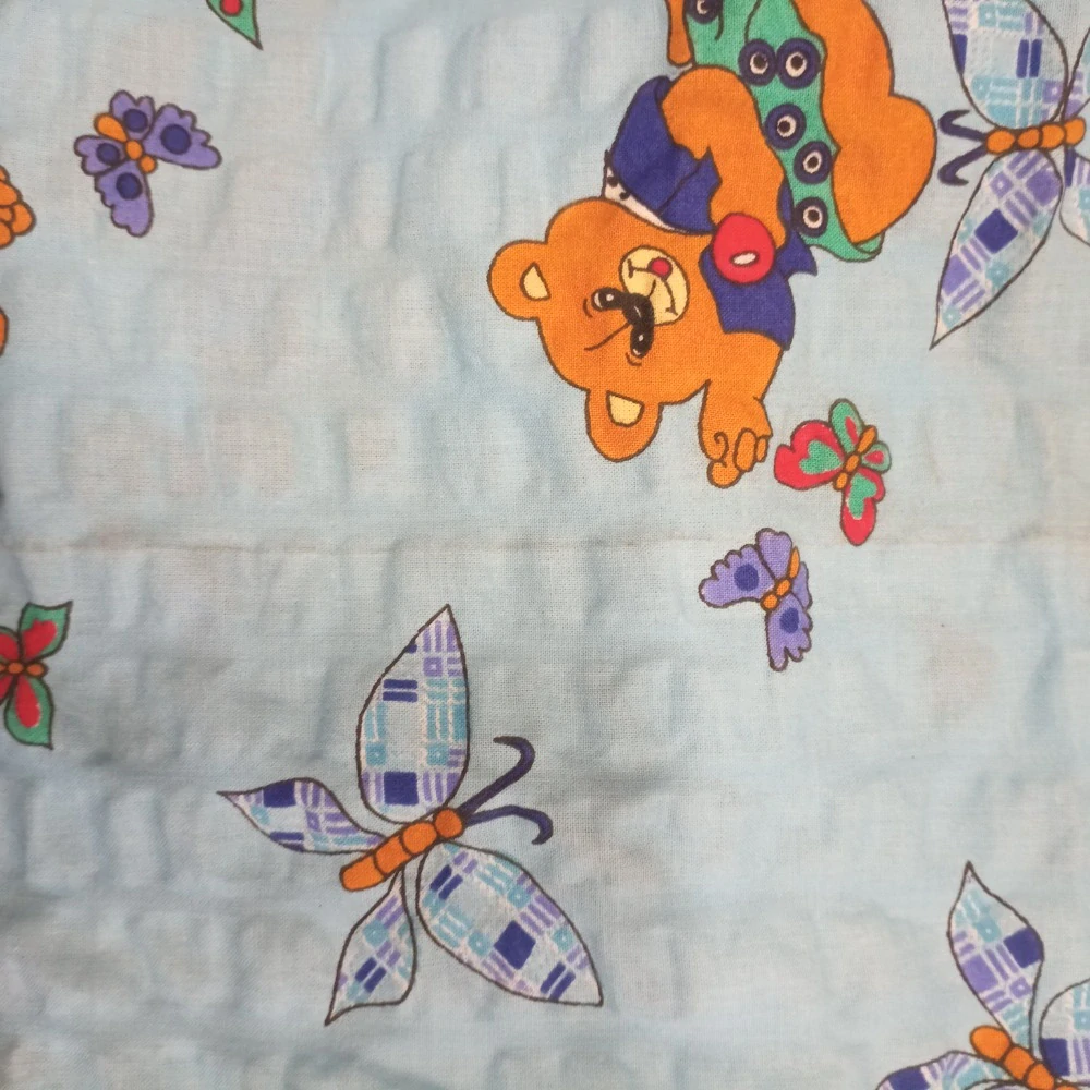 Margitex povlečení Medvídek modrý krep 90x130, 40x60 cm II.jakost