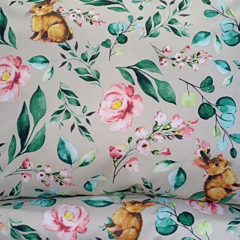 Bellatex povlečení Zajíček v lupení bavlna 140x200, 70x90 cm