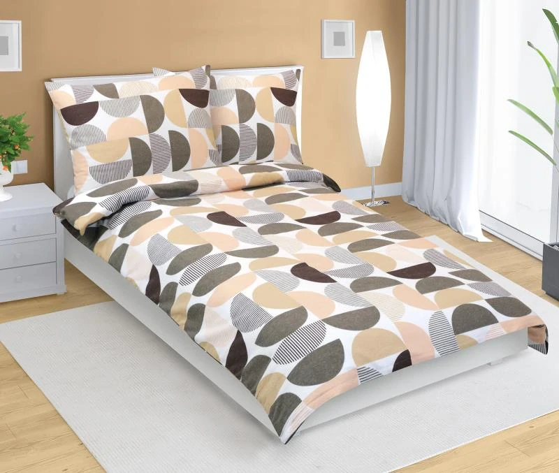 Bellatex povlečení Půlkruh flanel 140x200, 70x90 cm