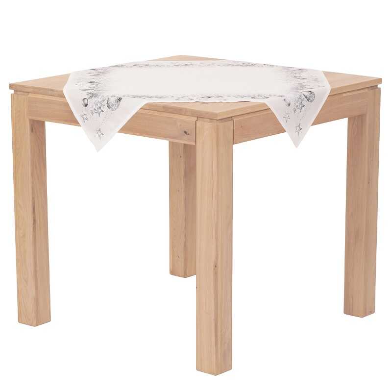 Vánoční ubrus Stříbrné koule 