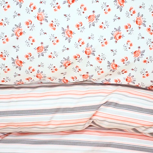Tibex povlečení Rose bavlna percale 140x200, 70x90 cm