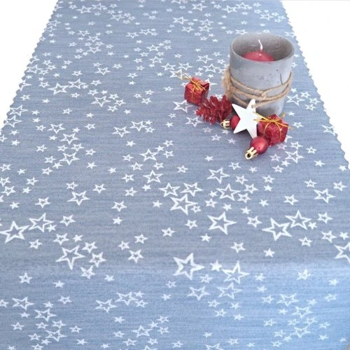 Olzatex běhoun v metráži Bicolor modrostříbrný