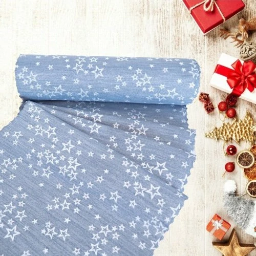 Olzatex běhoun v metráži Bicolor modrostříbrný