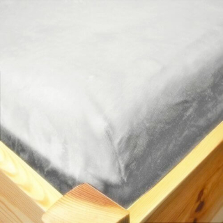 Tibex prostěradlo Mikroflanel šedé 90x200, 180x200 cm