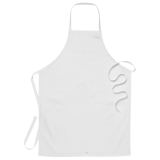 Zástěra Lenka bílá s laclem 90x90 cm