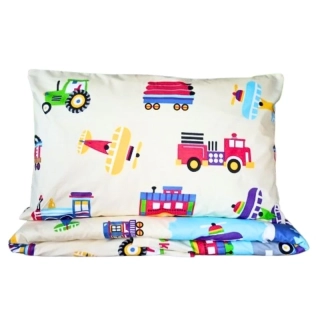 Bellatex povlečení Letadla bavlna 90x135, 40x60 cm