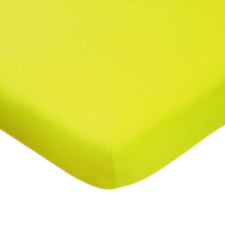 Dětské jersey prostěradlo žlutozelené 60x120 cm