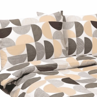 Bellatex povlečení Půlkruh flanel 140x200, 70x90 cm