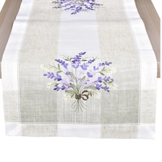 Ubrus Levandule len 40x90 cm