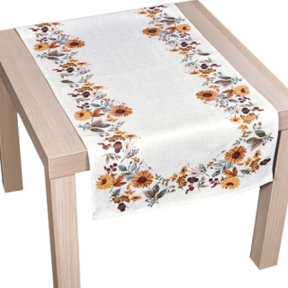 Ubrus podzimní květy 40x90 cm