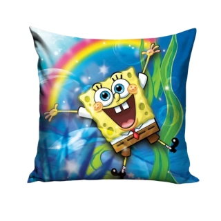 Polštářek Sponge Bob duha 40x40 cm
